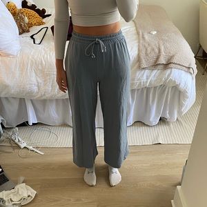 Zara Blue Wide Leg Sweatpants